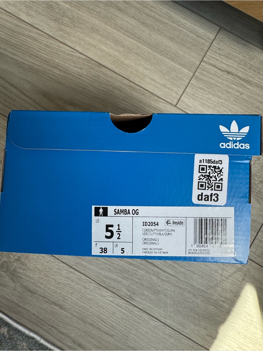 Adidas Samba OG - Collegiate Green Gum Grey Toe - ID2054 - Picture 7 of 7